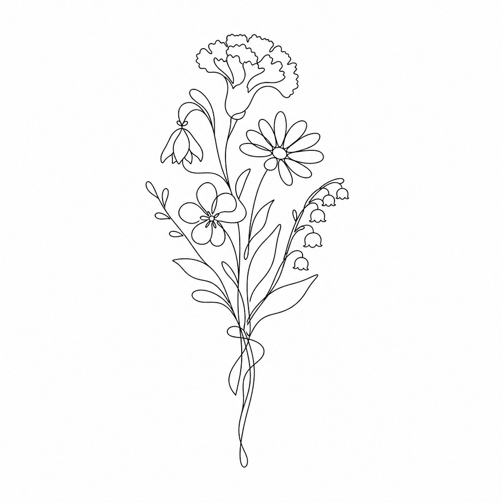 Birth Flower Bouquet