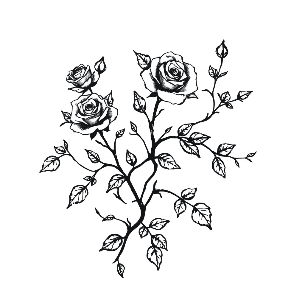 Vines With Rose Stems