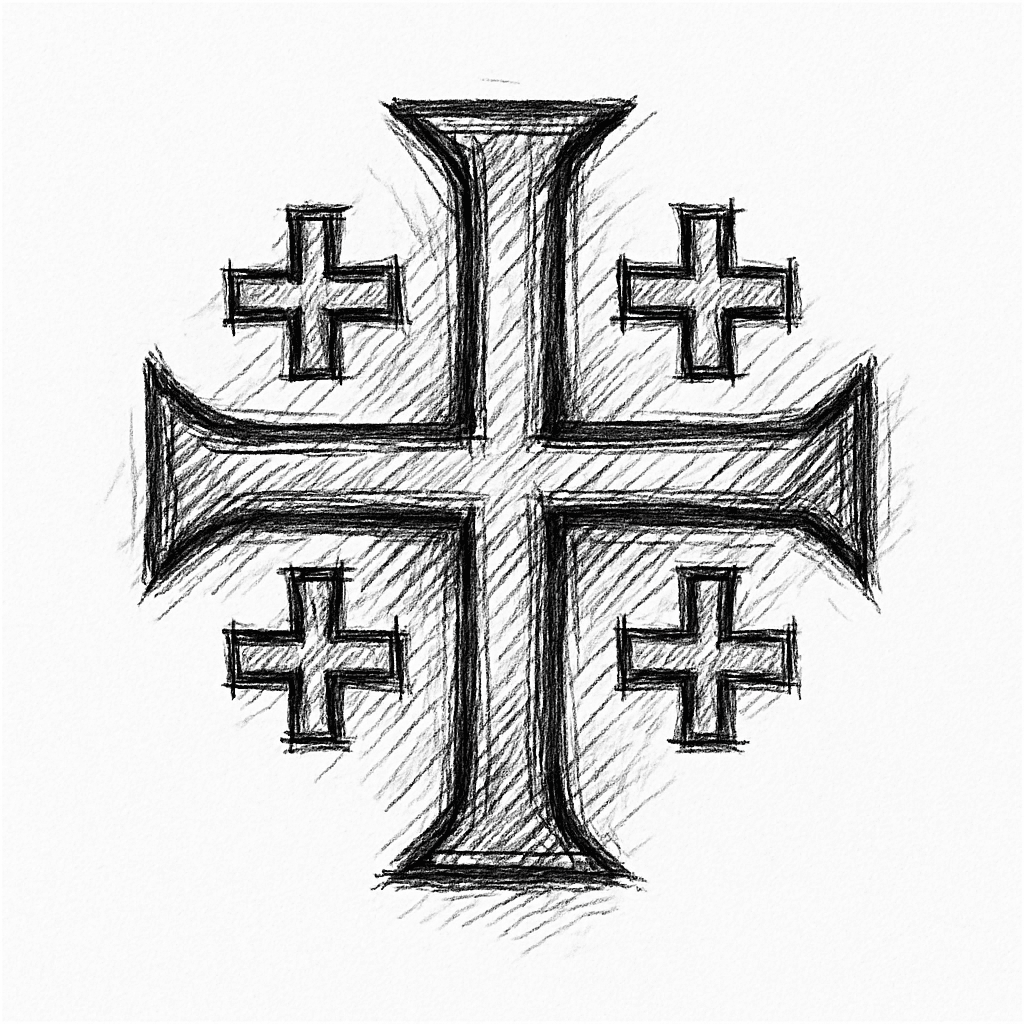 Jerusalem Cross Tattoo
