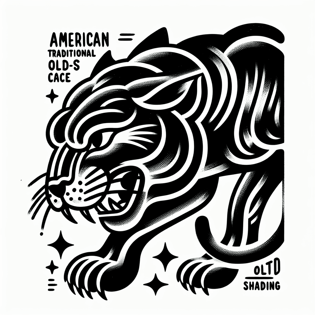 American Traditional Oldscool Panther