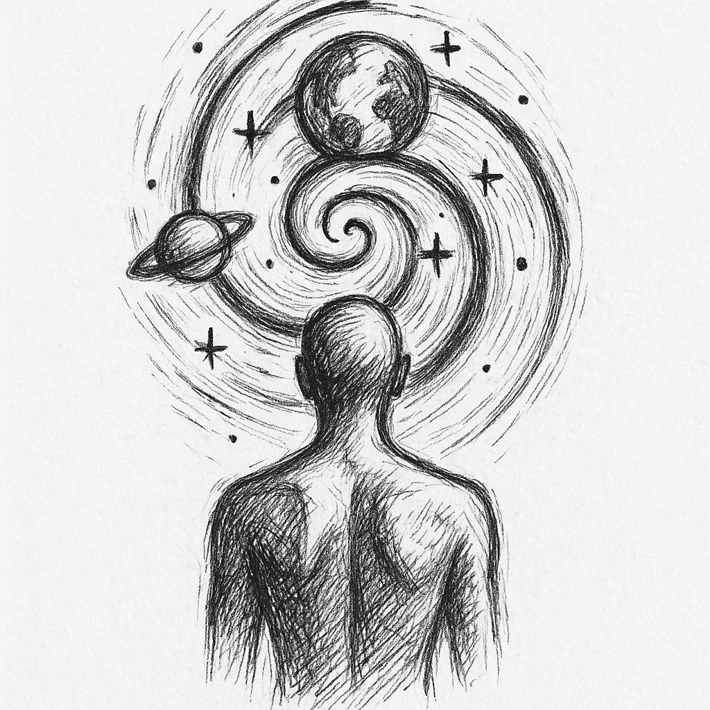 Soft Spin Tattoo Expresses Spiritual Connection To Humanity & The Universe