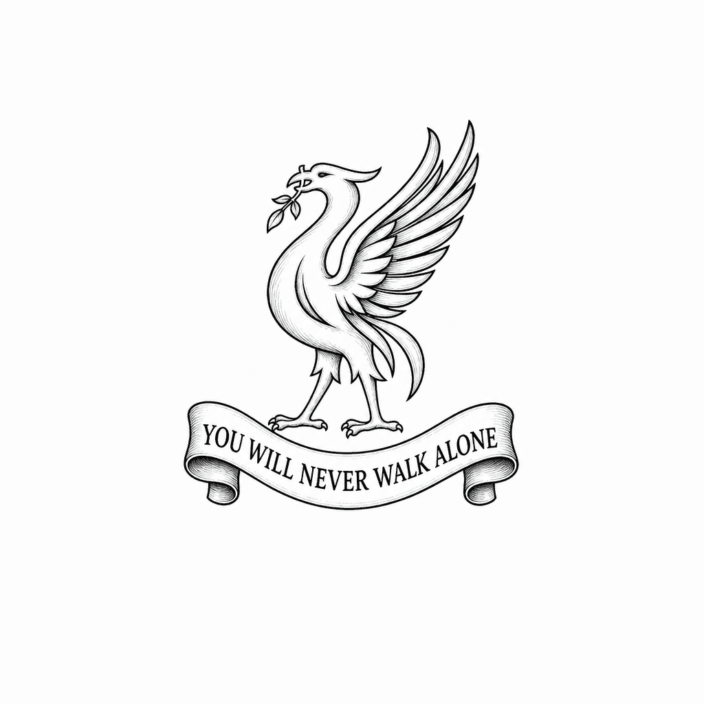 I Would Like To Have A Simple Tatto Of Liverpool Football Club Moto " You Will Never Walk Alone"