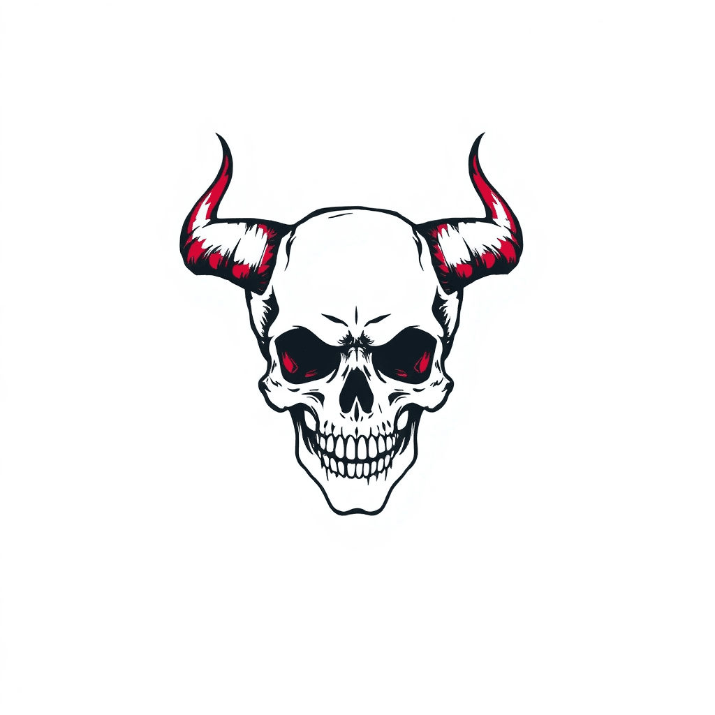 A Skull With Horn