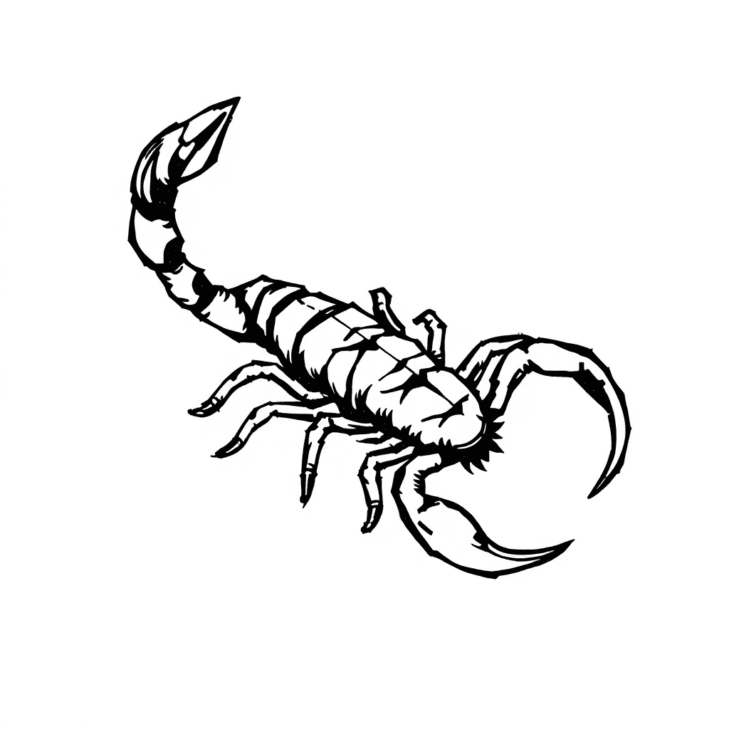 Scorpion With A Straight Tail