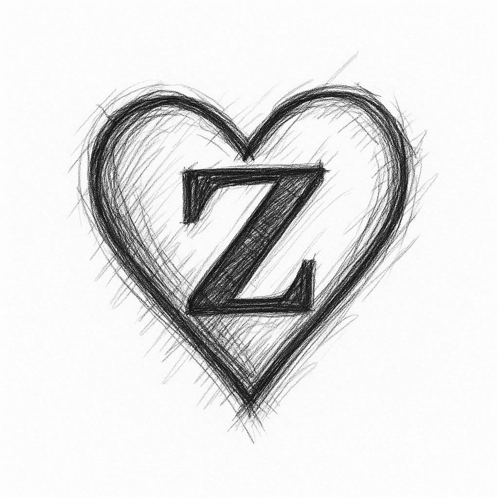 A Heart With The Initial Z