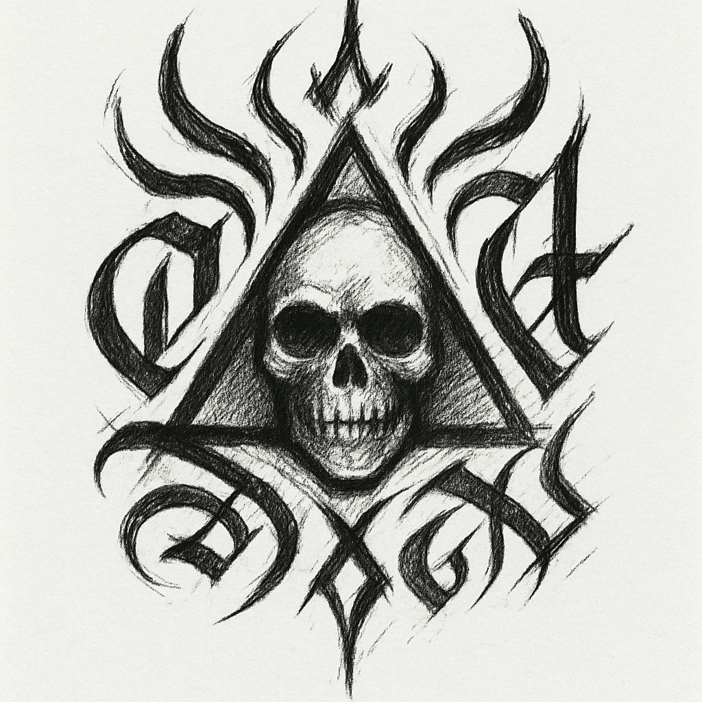 Tribal Signs / Lines / Darkcalligraphy / Skull Eye In A Triangle