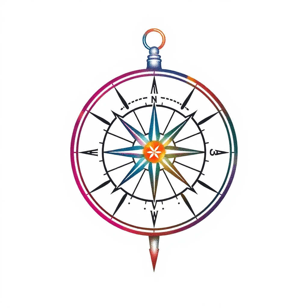 Compass With Fine Design