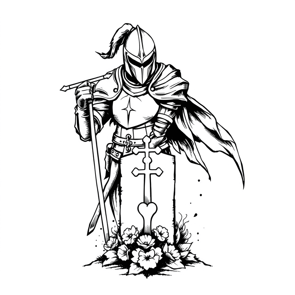 Knight With Memorial For The Loss Of A Child