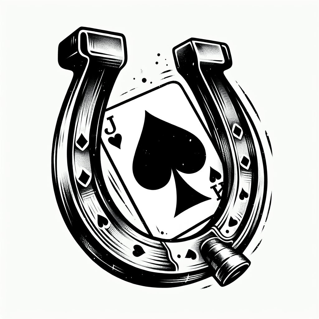 Horseshoe With Jack Of Hearts Playing Cards