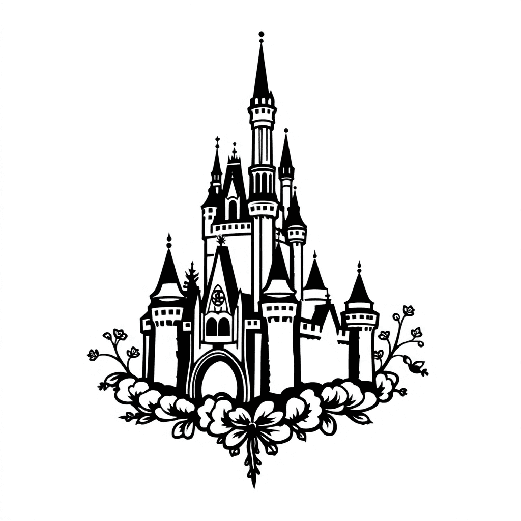 Disney Cinderella Castle But In An American Traditional Style
