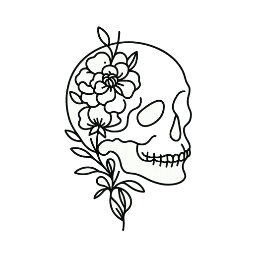 Single Line tattoo style